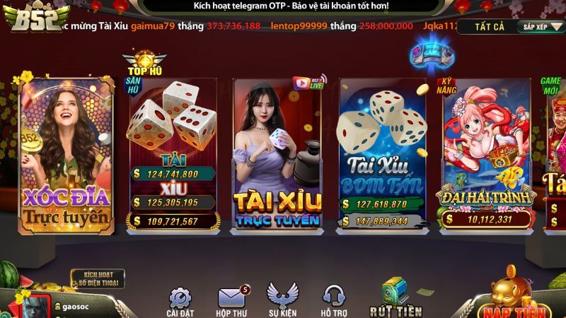 Giới thiệu về cổng game đổi thưởng B52Club