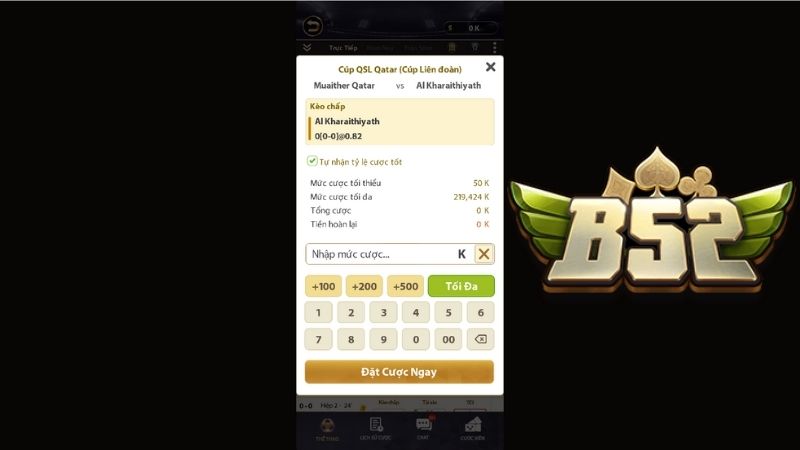 Hướng dẫn tham gia dự đoán thể thao tại B52 Club