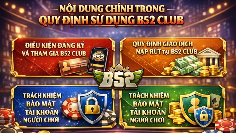Nội Dung Chính Trong Quy định sử dụng B52 Club